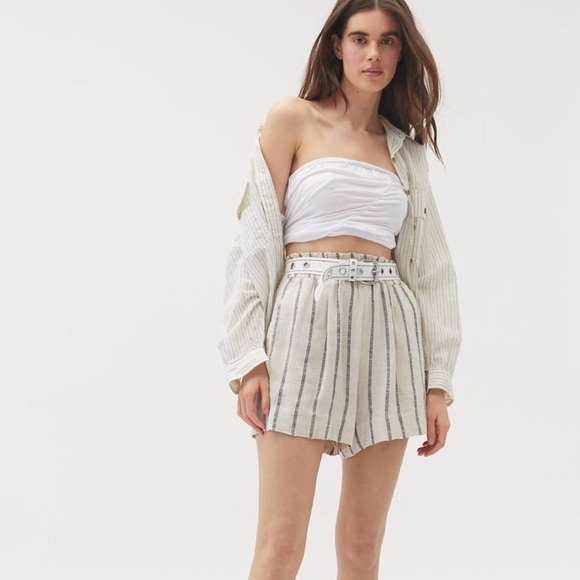 high waisted linen pants urban outfitters